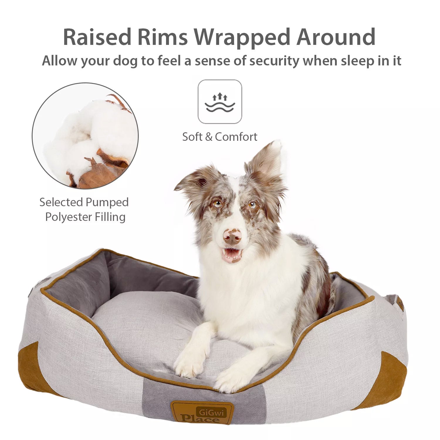 GIGWI Place Cushion Luxury Dog Bed