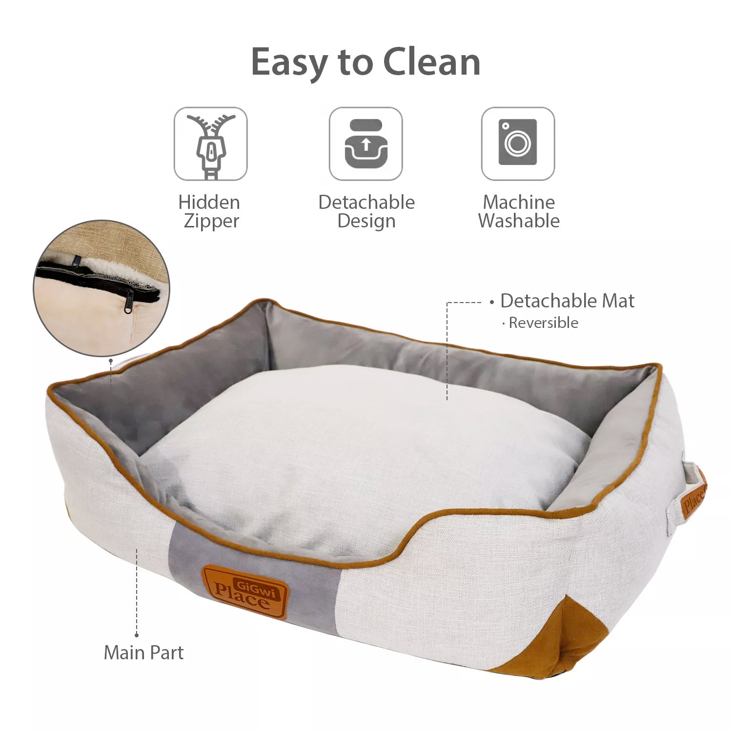 GIGWI Place Cushion Luxury Dog Bed