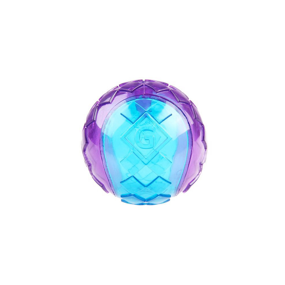 GIGWI Ball Purple/Blue Squeaker Transparent (Small)