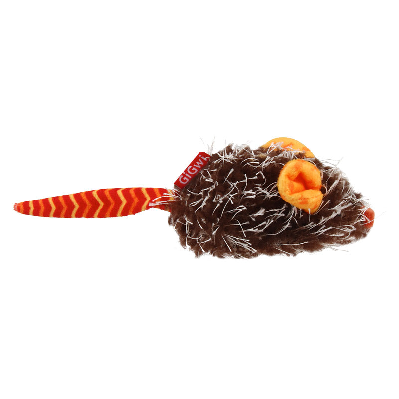 GIGWI Petdroid Mouse Interactive Toy (Orange/Brown)