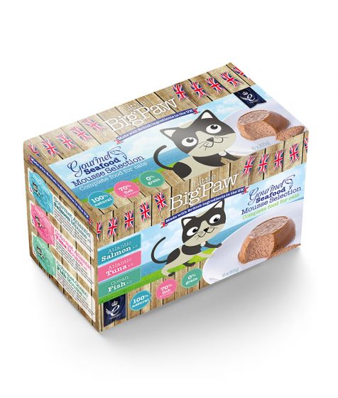 LITTLE BIG PAW Cat Gourmet Seafood Mousse Selection (6x85gr)
