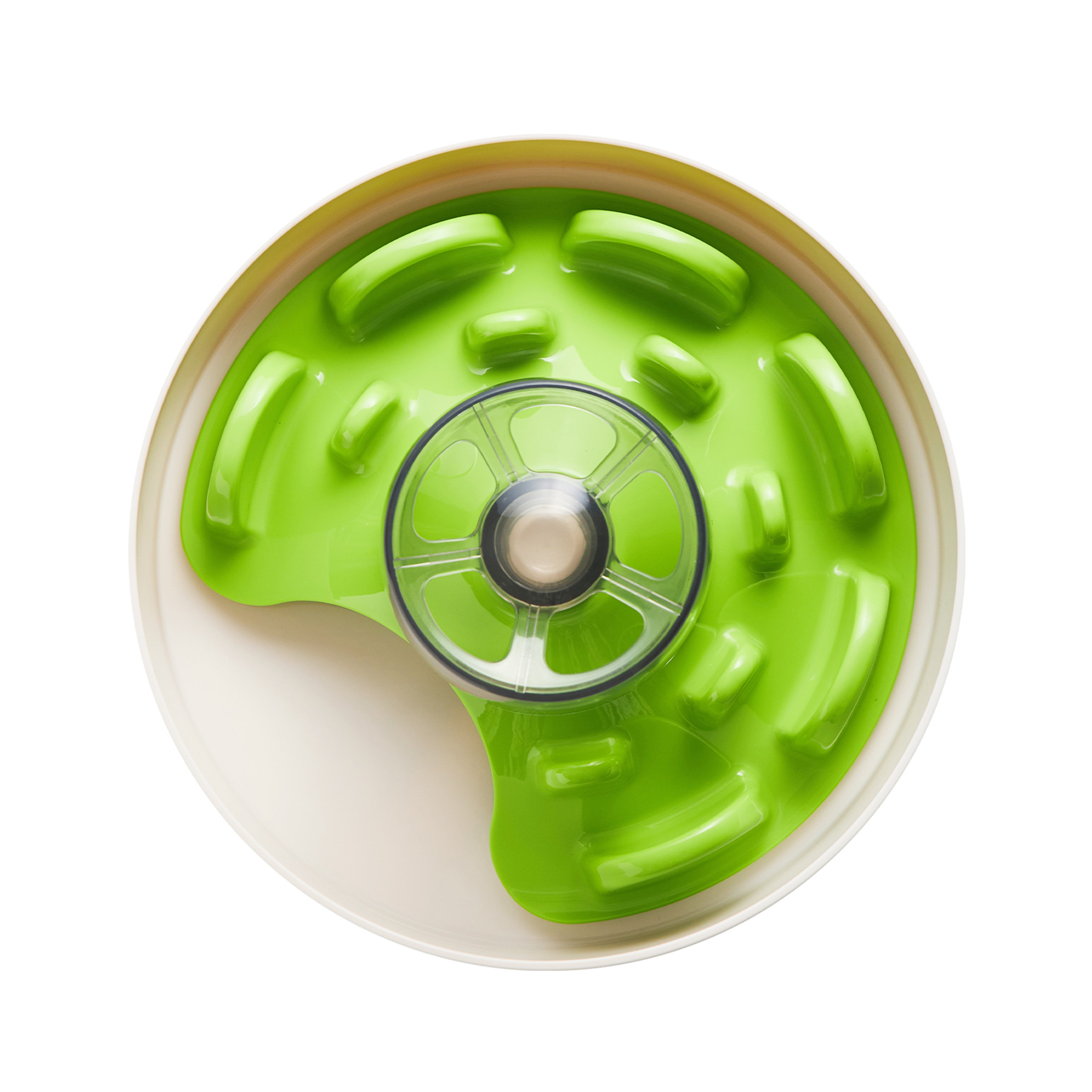 PETDREAMHOUSE Spin Interactive Feeder UFO Maze Green