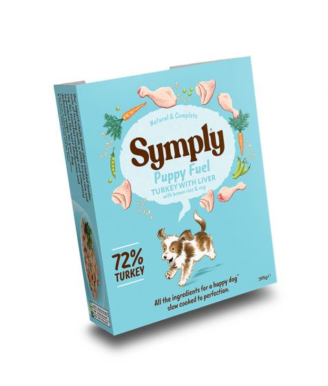 SYMPLY Wet Dog Food Puppy Turkey, Brown Rice & Veg (395gr)