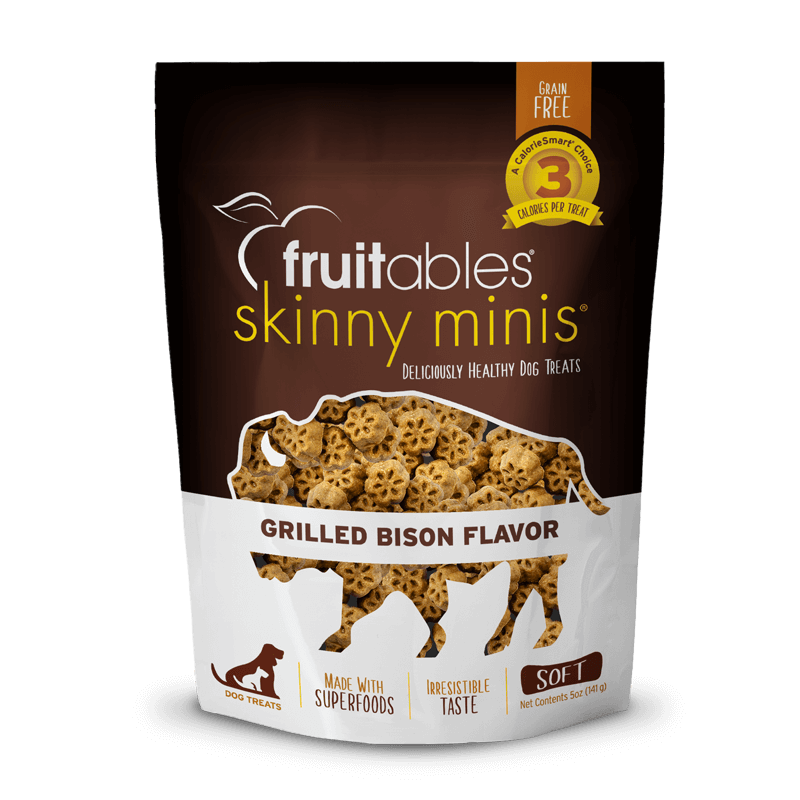 FRUITABLES Skinny Minis Grilled Bison Dog Treats 141 gr