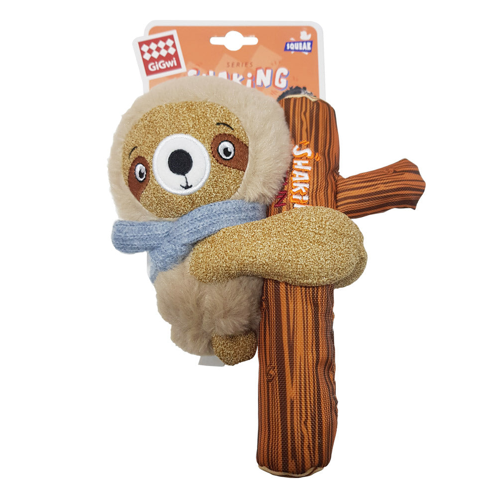 GIGWI Shaking Plush Toy (Sloth)
