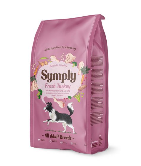 SYMPLY Dry Dog Food Adult Fresh Turkey All Breeds