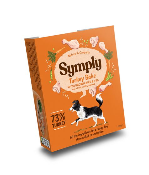 SYMPLY Wet Dog Food Adult Turkey, Brown Rice & Veg (395gr)
