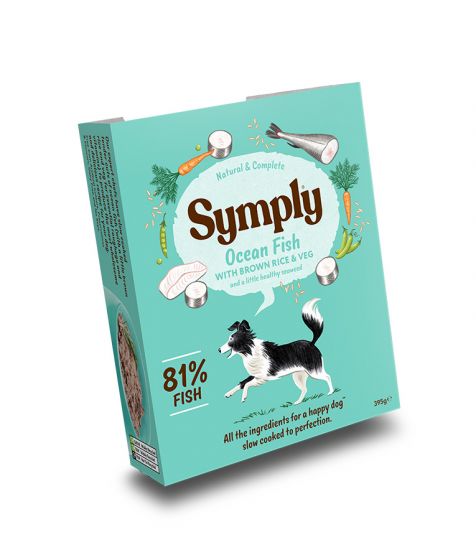 SYMPLY Wet Dog Food Adult Ocean Fish, Brown Rice & Veg (395gr)