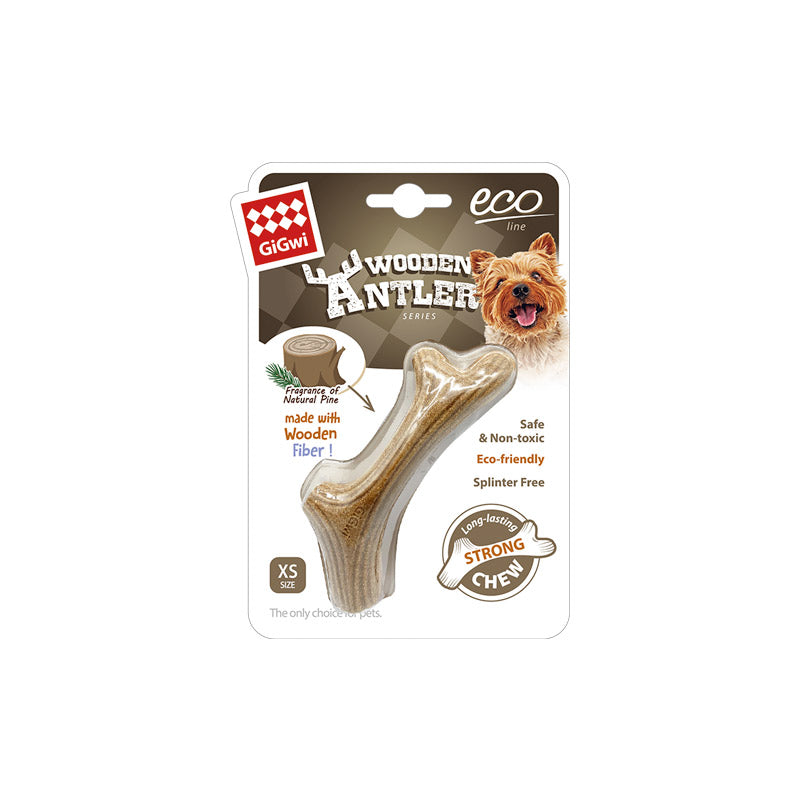 GIGWI Dog Chew Wooden Antler