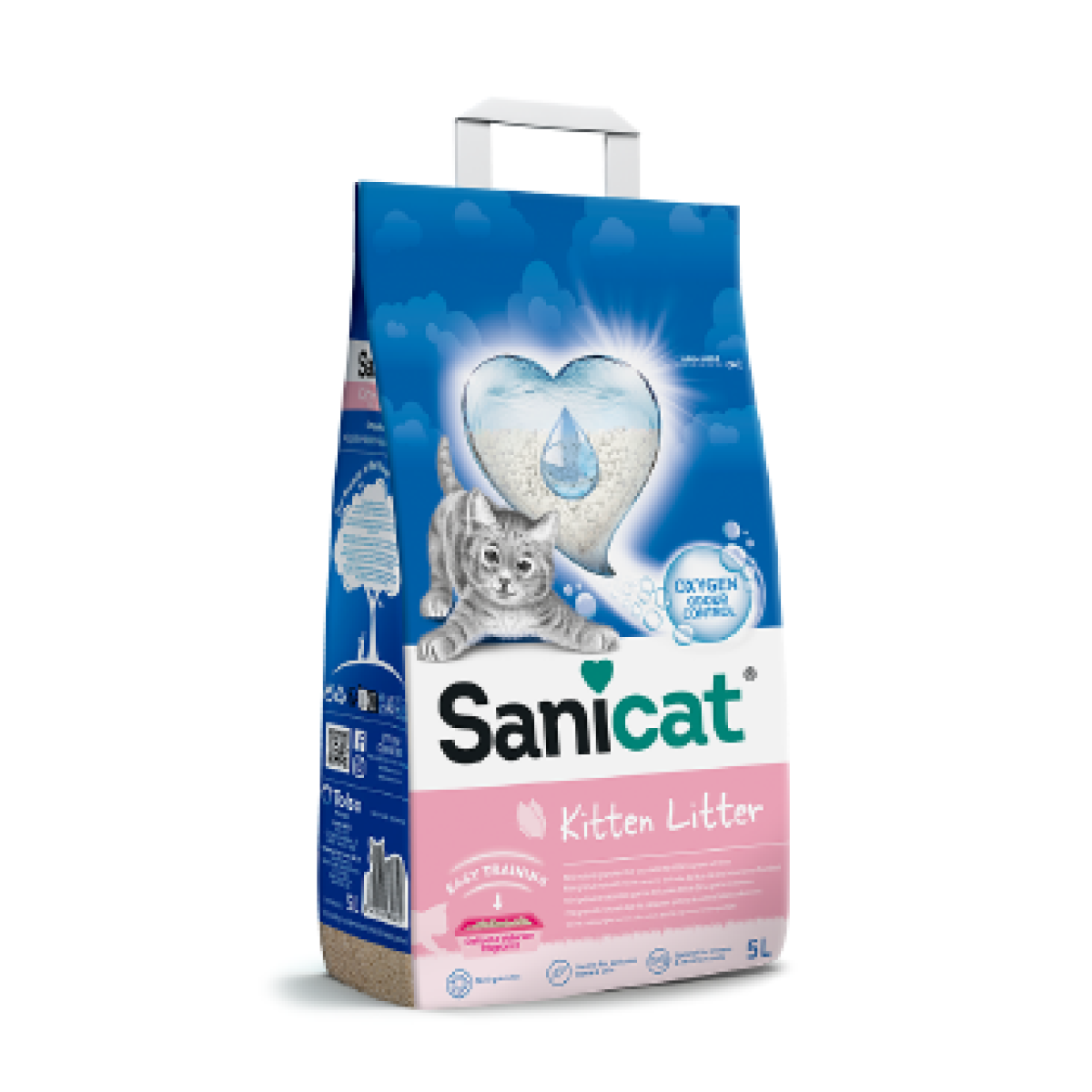 SANICAT Non Clumping Kitten Litter with Valerian Scent (5L)