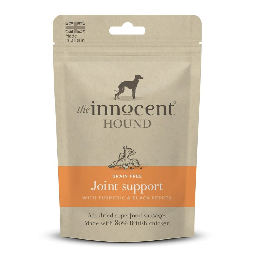 THE INNOCENT HOUND Joint Support British Chicken Sausages Turmeric & Pepper Dog Treats