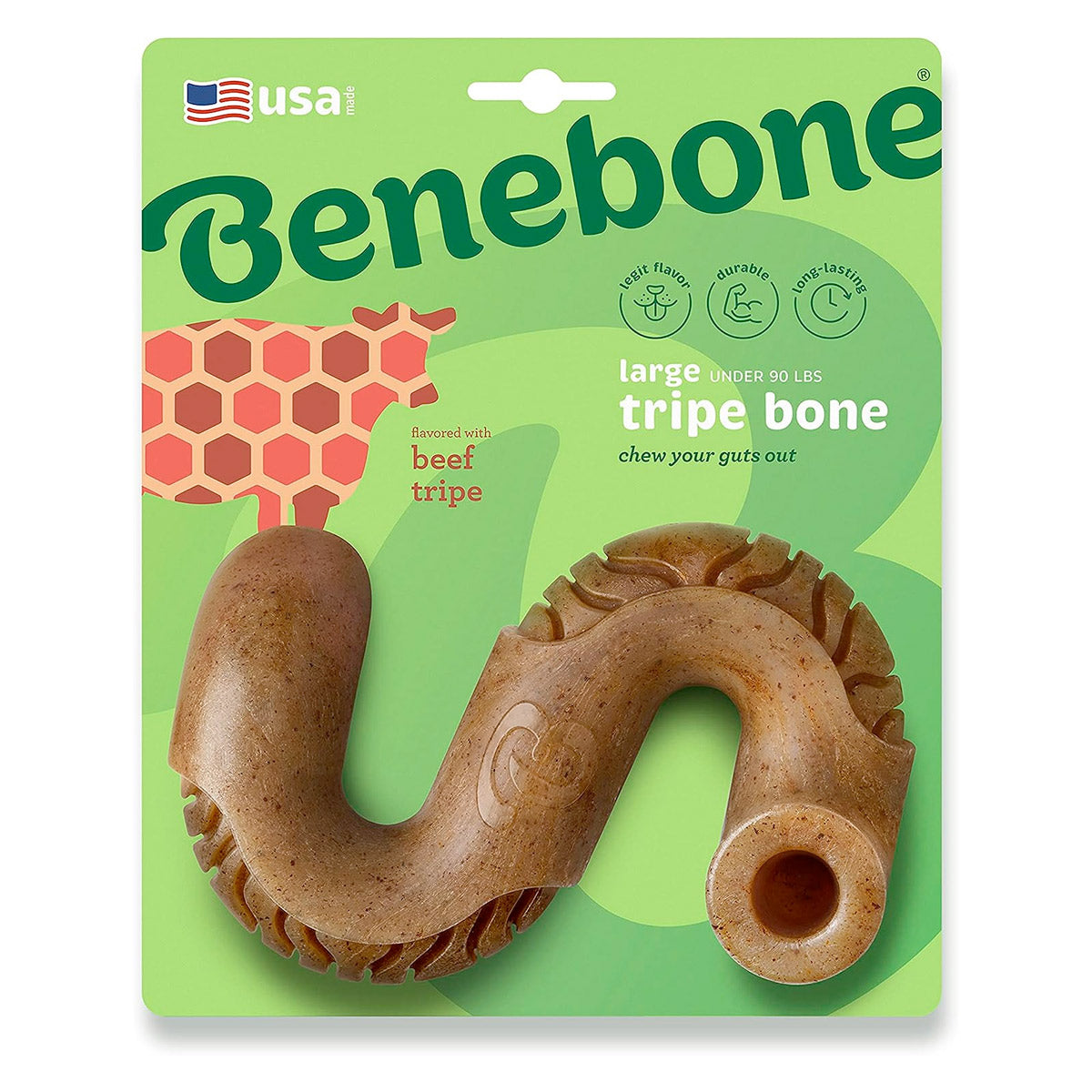 BENEBONE Tripe Bone Dog Chew Toy (Beef)