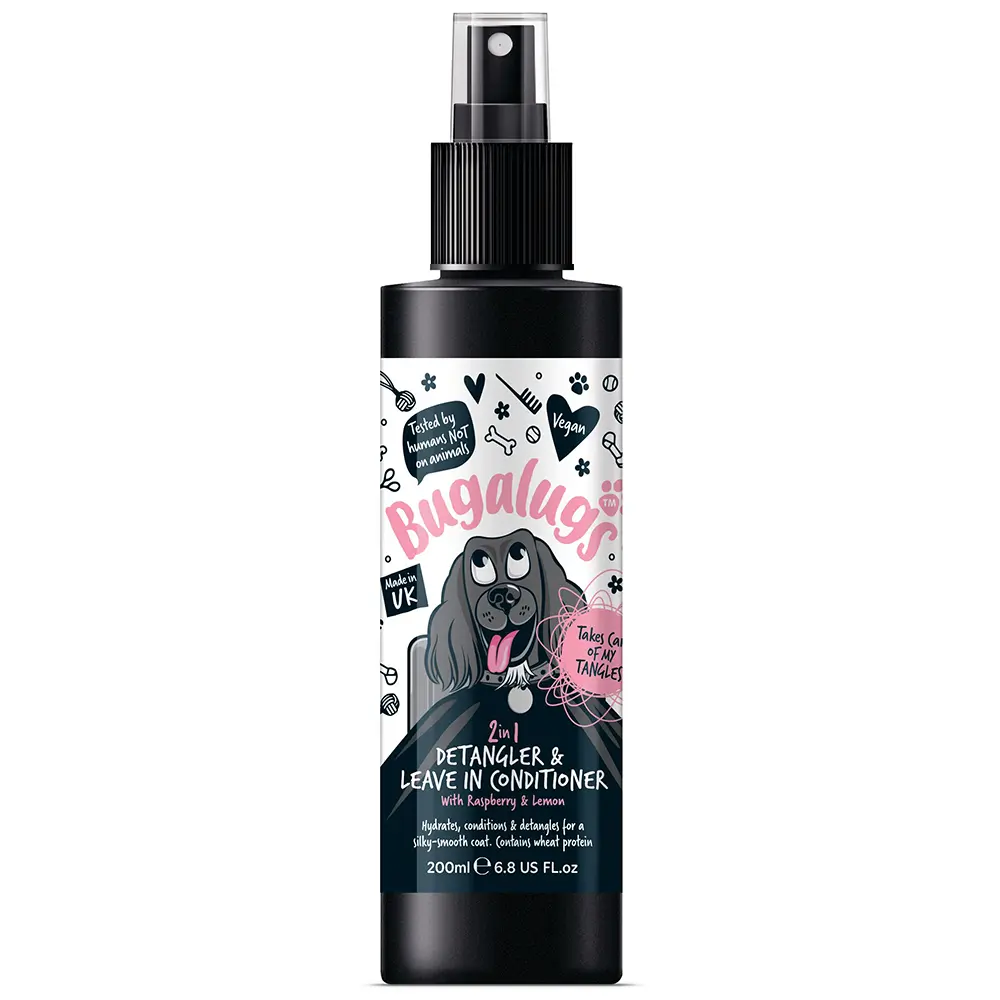 BUGALUGS 2-In-1 Raspberry & Lemon Detangler & Leave In Conditioner (200ml)