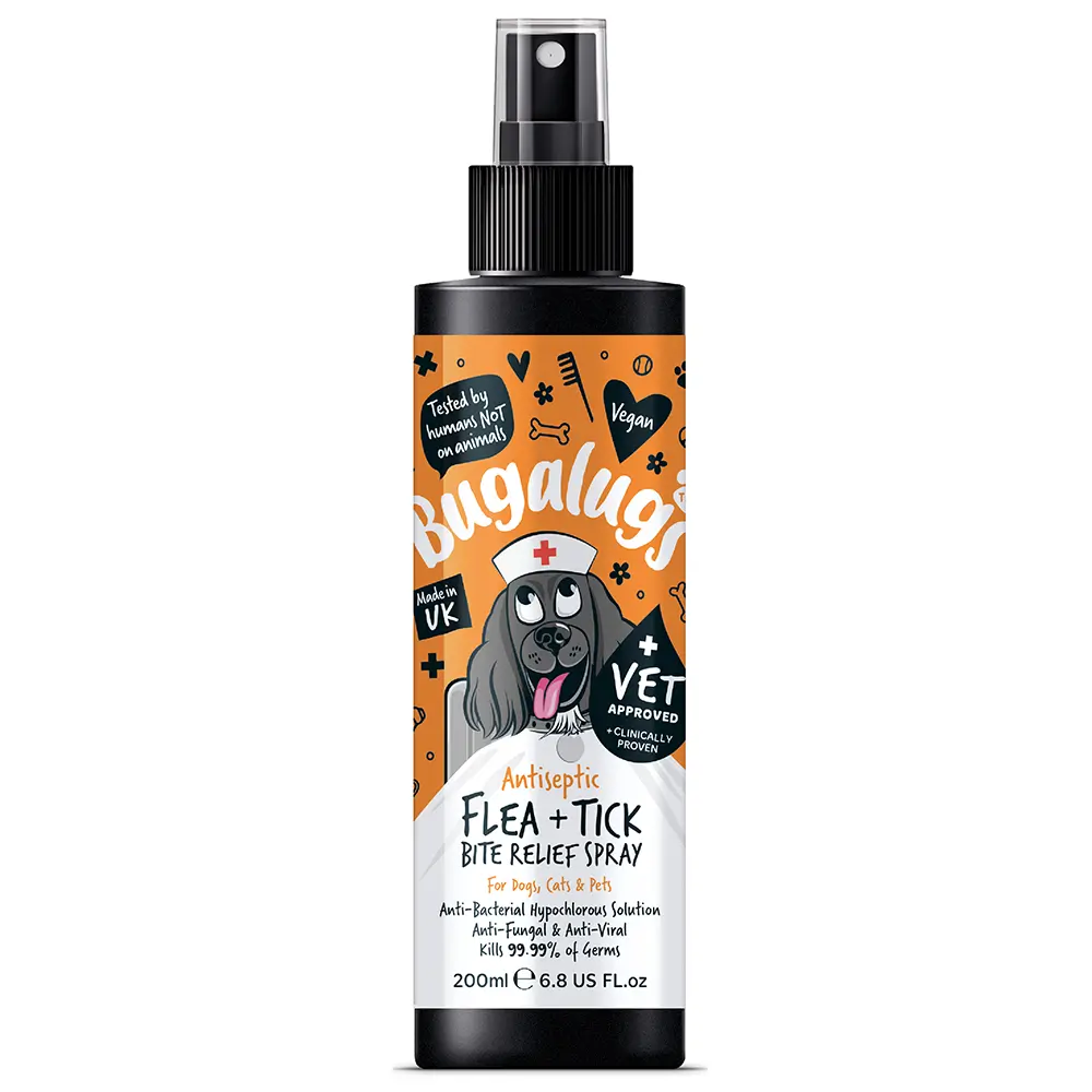 BUGALUGS Antiseptic Flea & Tick Bite Relief Spray (200ml)