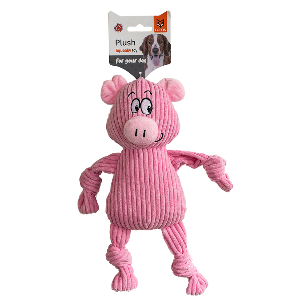 FOFOS Fluffy Pig Dog Toy