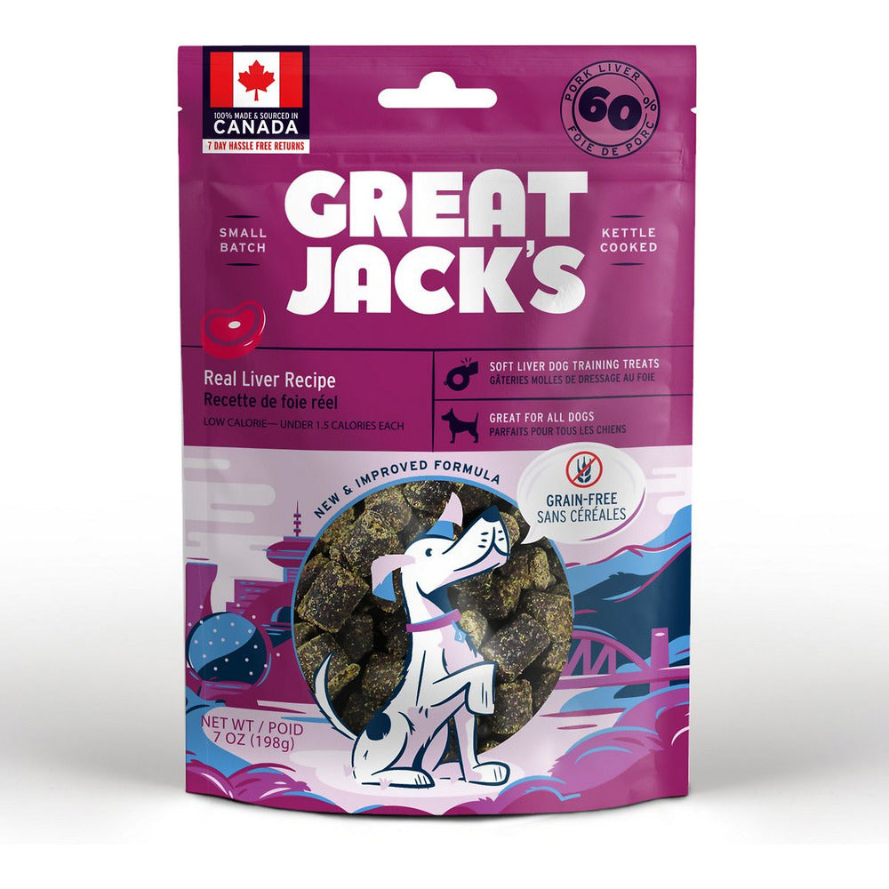 GREAT JACK'S Liver Grain-Free Dog Treats (198gr)