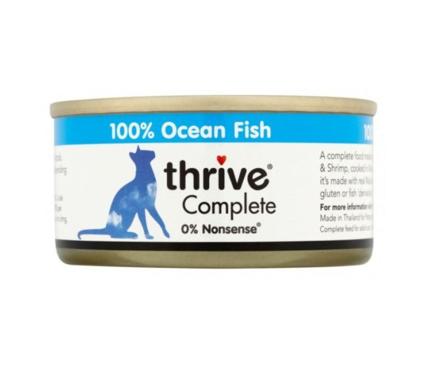 THRIVE Complete Cat Wet Food Fish Range 75gr (Various Flavors)