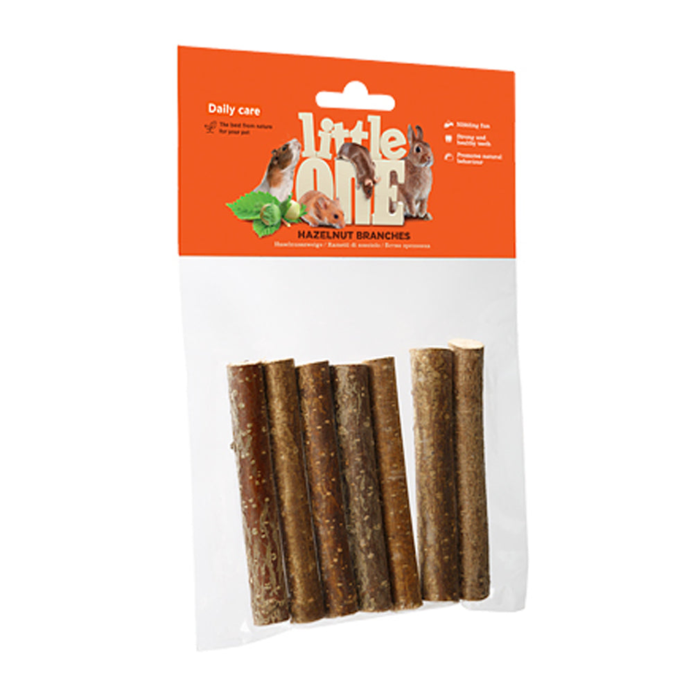 LITTLE ONE Hazelnut Branches For Rodents & Rabbits (7 pcs)