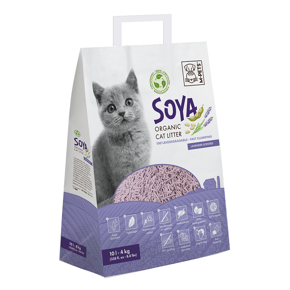 M-PETS Biodegradable Soya Organic Cat Litter (2.5 kgs Various Scents)