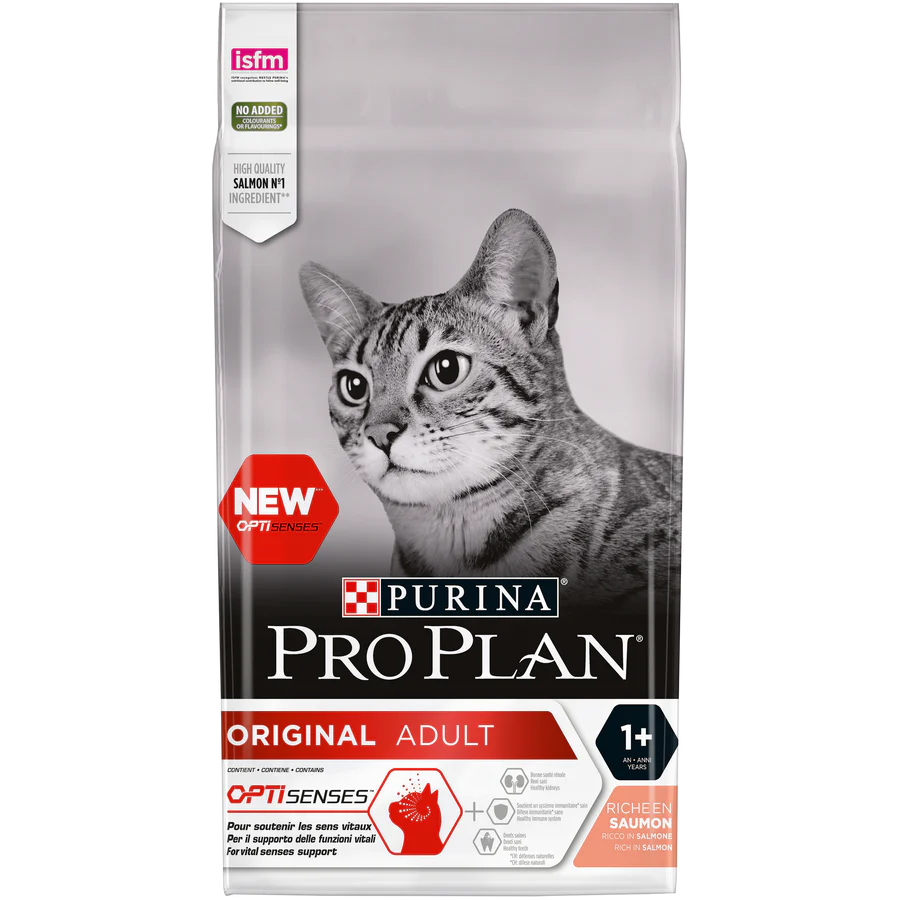 PURINA PRO PLAN Optisenses Original Adult Cat Dry Food Salmon (1.5 kgs)