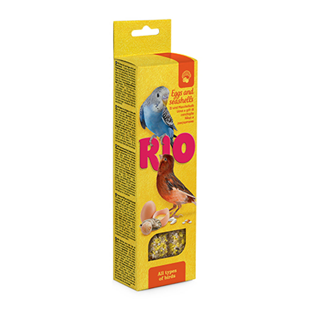 RIO Sticks With Egg & Seashells For All Birds (2x40 g)