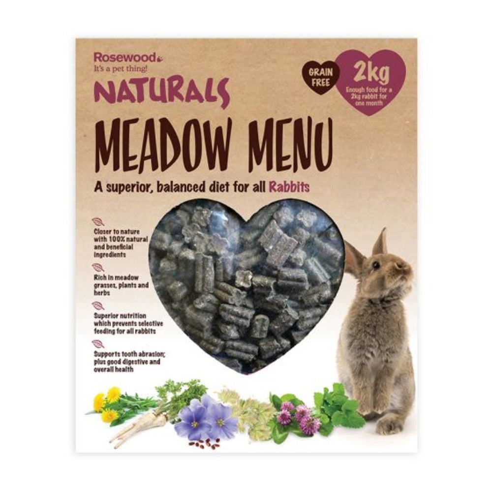 ROSEWOOD Naturals Meadow Menu Grain Free Rabbit Food (2kgs)