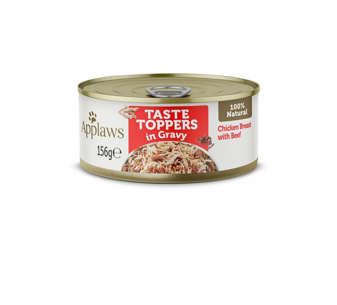 APPLAWS Taste Topper in Gravy for Dogs 156gr (Various Flavours)