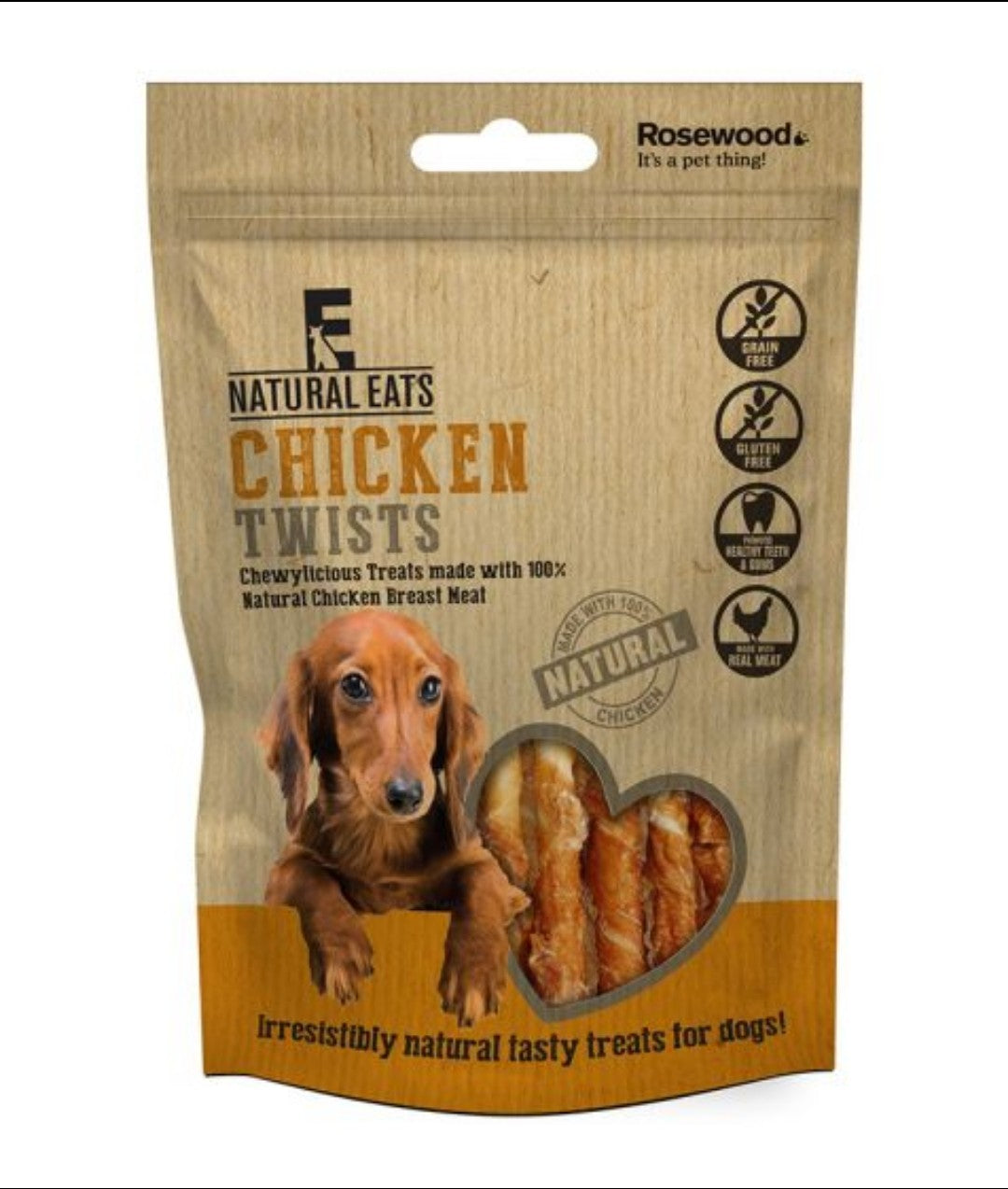 ROSEWOOD Chicken Twists Dog Treats (80gr)