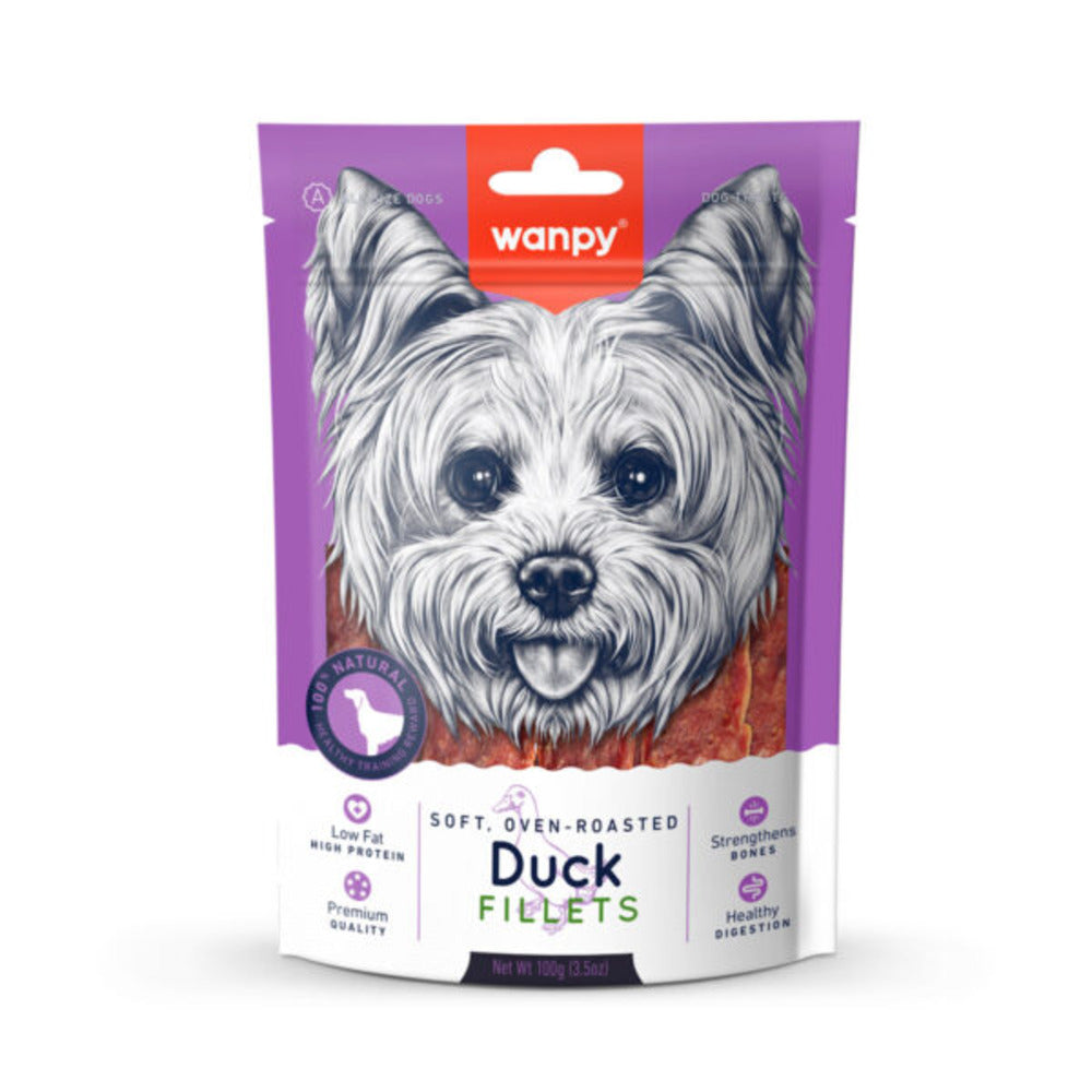 WANPY Soft Duck Fillets Dog Treats (100gr)