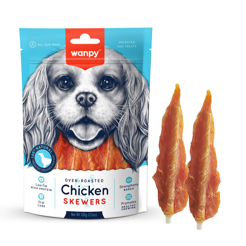 WANPY Chicken Skewers Dog Treats (100gr)