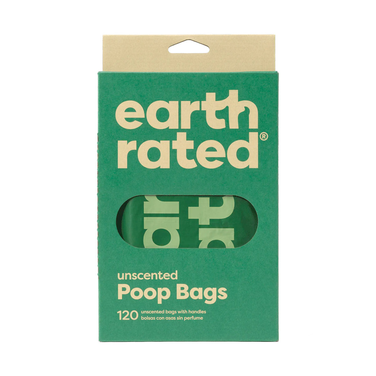 EARTH RATED Dog Poo Bags Easy-Tie Handle (120 Bags)