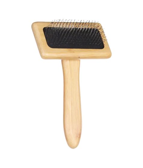 FLAMINGO Bamboo Slicker Smooth & Shiny Brush for Dogs