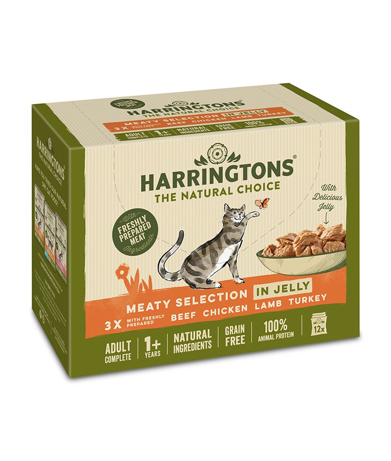 HARRINGTONS Meat Selection in Jelly Adult Cat Wet Food Multipack