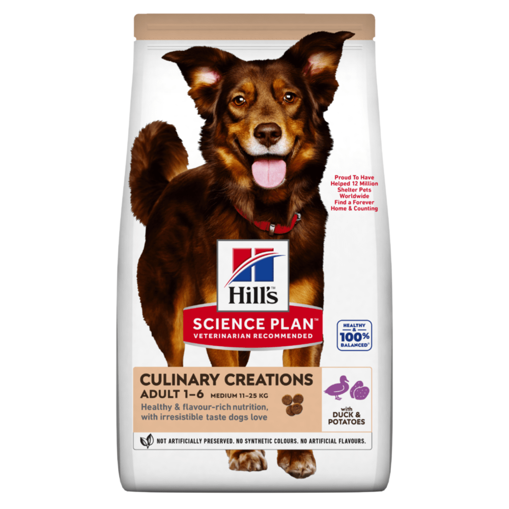 HILL'S Science Plan Culinary Creations Medium Adult Dog Dry Food With Duck & Potato