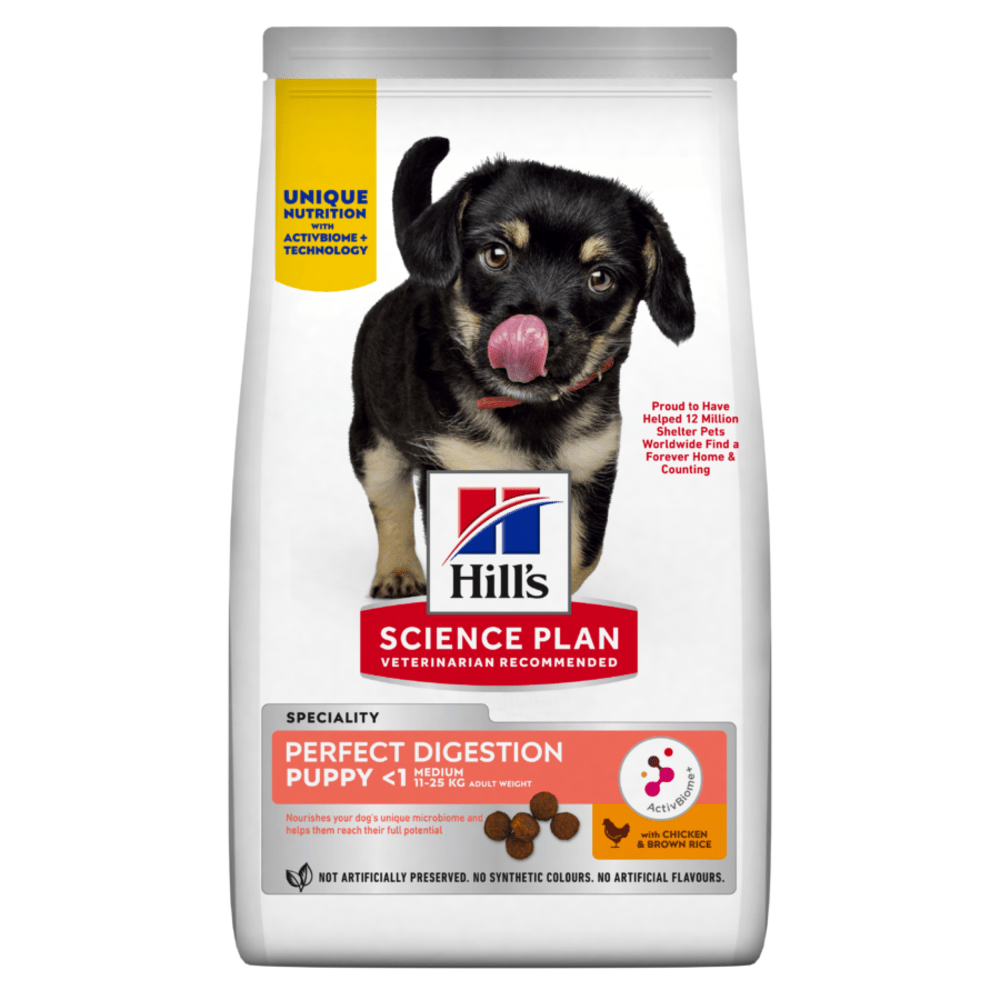 HILL'S Science Plan Perfect Digestion Medium Puppy Dry Food With Chicken