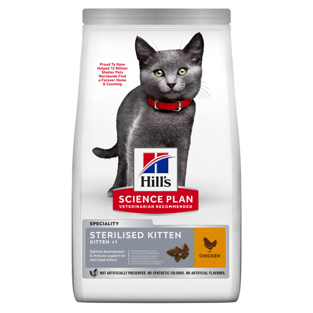 HILL'S Science Plan Sterilised Kitten Dry Food With Chicken
