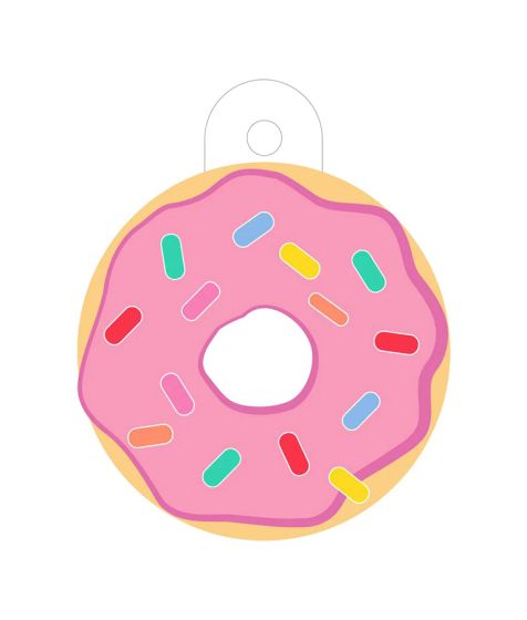 ID TAG -Pink Donut (Large)