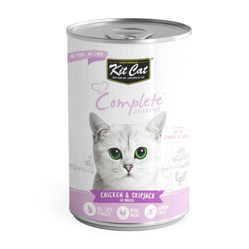 KIT CAT Complete Cuisine Chicken & Skipjack In Broth (150gr) Exp: Nov 2024