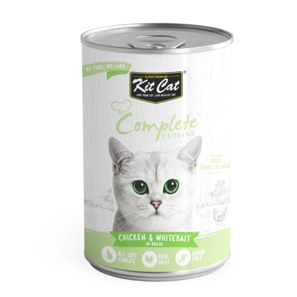 KIT CAT Complete Cuisine Chicken & Whitebait In Broth (150gr) Exp: Nov 2024