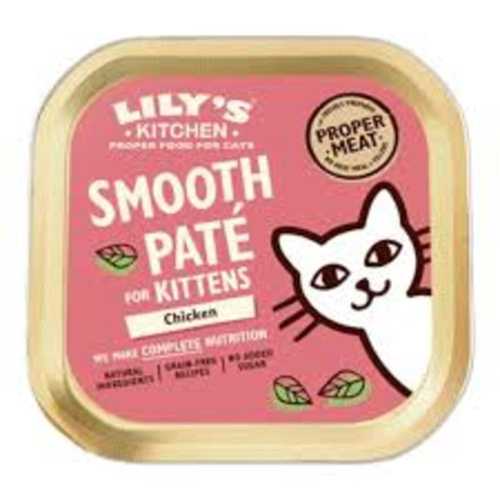 LILY'S KITCHEN Smooth Chicken Pate Kitten Wet Food (85 gr)