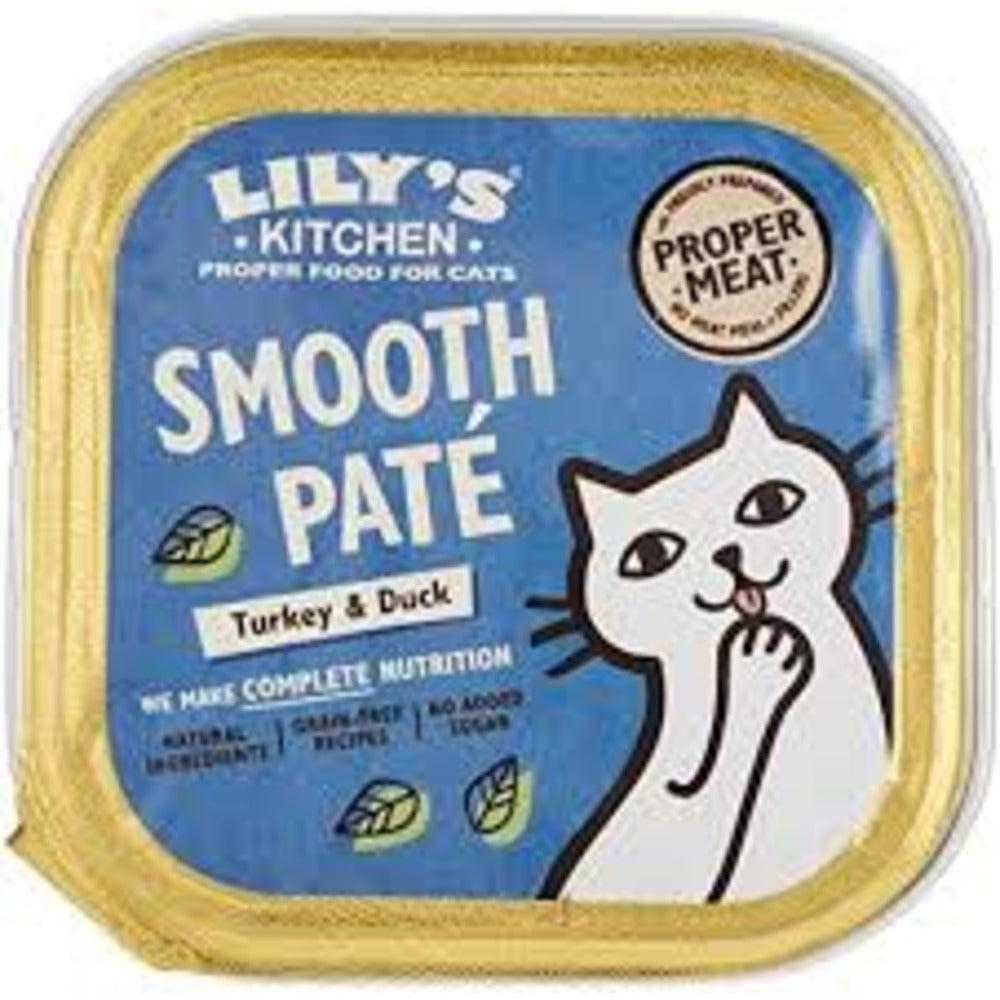 LILY'S KITCHEN Smooth Pate Tukey & Duck Adult Cat Wet Food (85 gr)