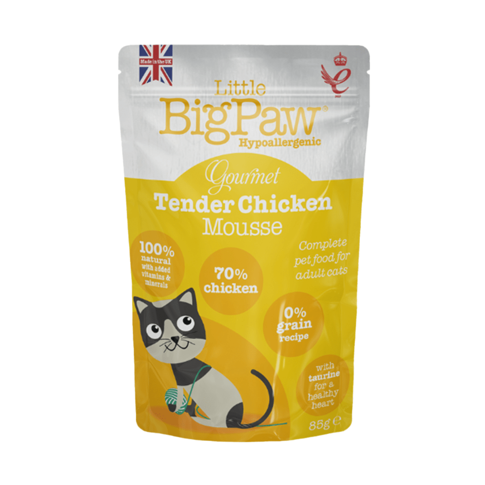 LITTLE BIG PAW Cat Gourmet Mousse Selection Pouches (Various Flavours 85gr)