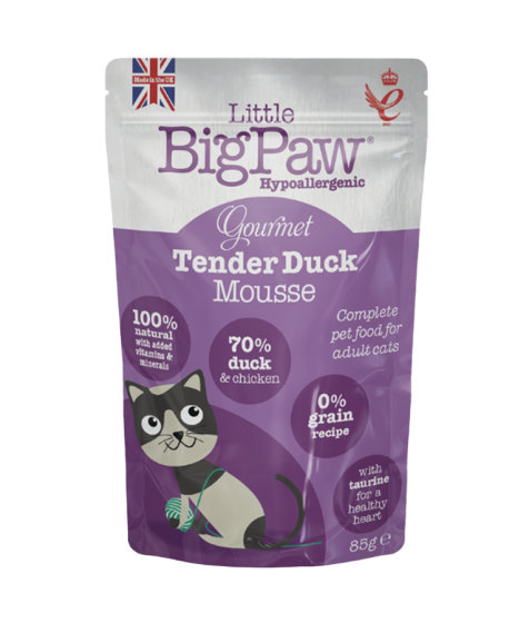 LITTLE BIG PAW Cat Gourmet Mousse Selection Pouches (Various Flavours 85gr)