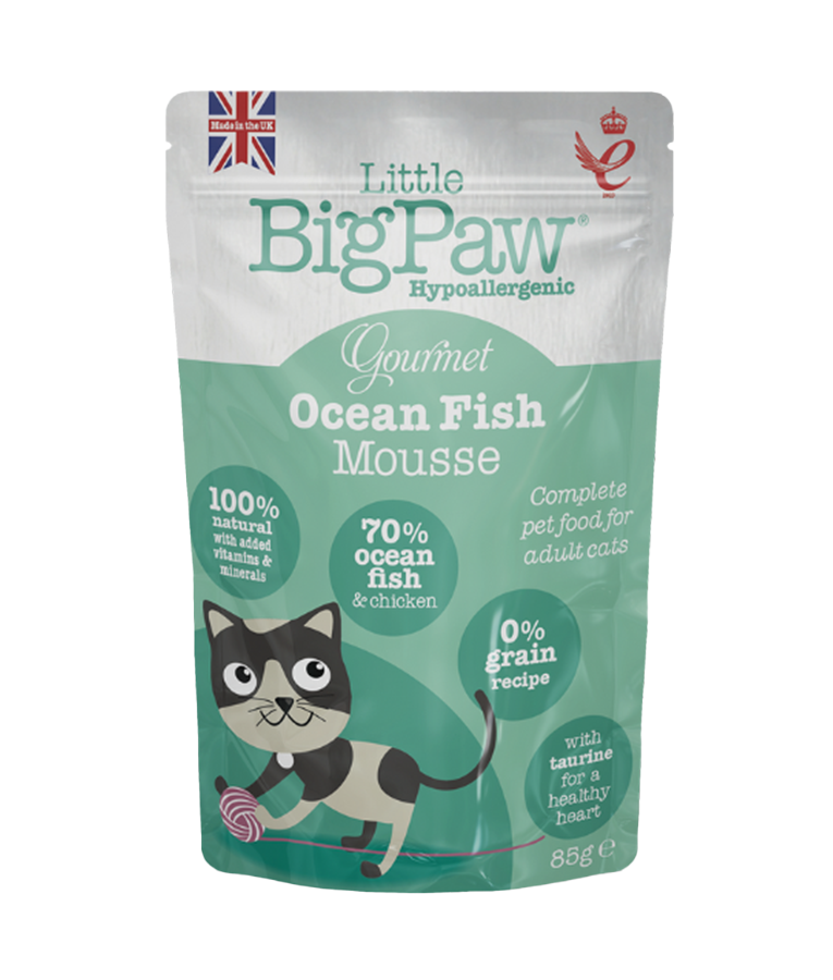 LITTLE BIG PAW Cat Gourmet Mousse Selection Pouches (Various Flavours 85gr)