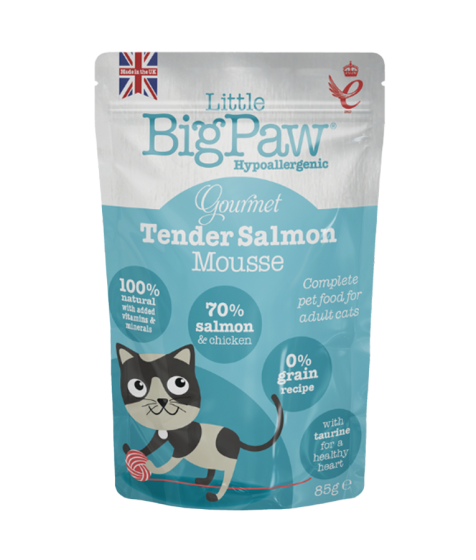 LITTLE BIG PAW Cat Gourmet Mousse Selection Pouches (Various Flavours 85gr)