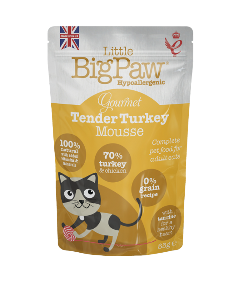 LITTLE BIG PAW Cat Gourmet Mousse Selection Pouches (Various Flavours 85gr)