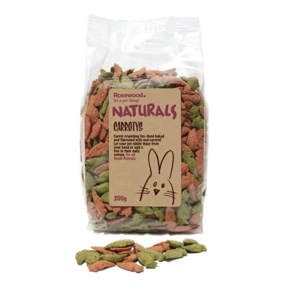 ROSEWOOD Naturals Carrotys Small Animal Treats (200g)