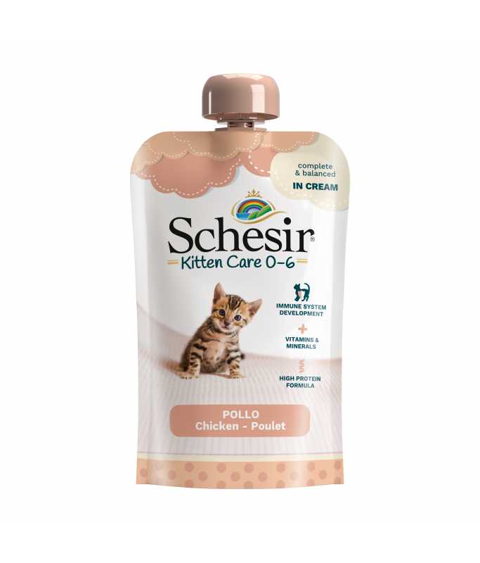 SCHESIR Kitten Chicken Cream (5x150gr Pouches)