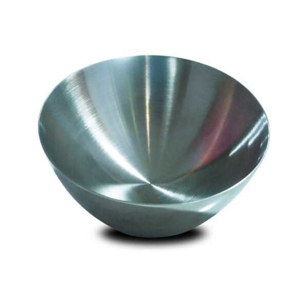 MAU Double Wall Stainless Steel Taper Cat Bowl 160 ml (Silver Color)