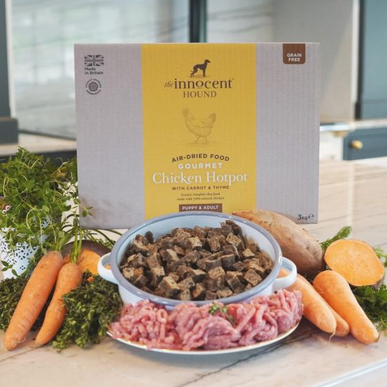 THE INNOCENT HOUND Air Dried Chicken Hotpot With Carrot & Thyme Puppy & Adult Dog Dry Food